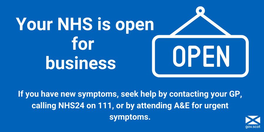 Your NHS is open Your NHS is open